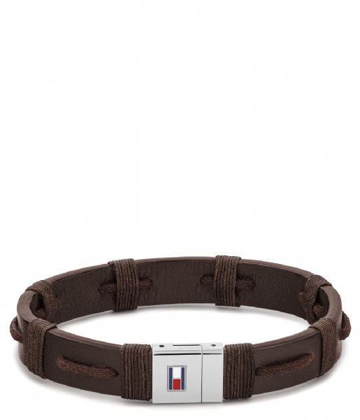 Tommy Hilfiger  Triple Leather Bracelet Bruin (TJ2790238S)